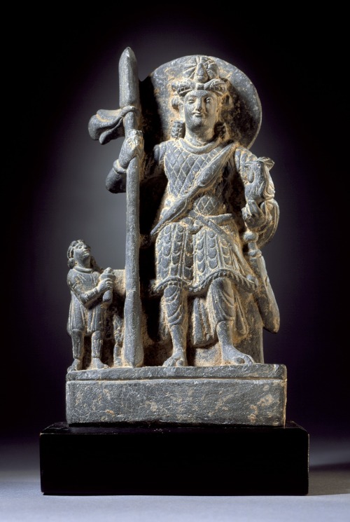 Skanda, son of Shiva and God of War, art from Gandhara