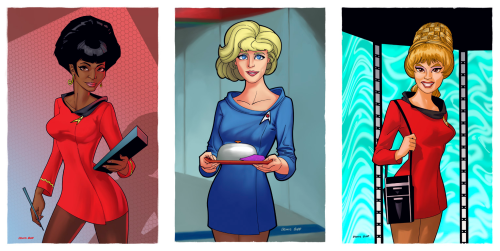 ticktoast:The ladies of Star Trek by DennisBuddi can’t get over how lovely these are ok