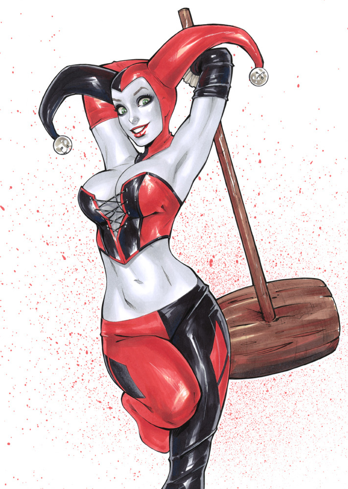 geekcomics:   Harley Quinn by Elias Chatzoudis 
