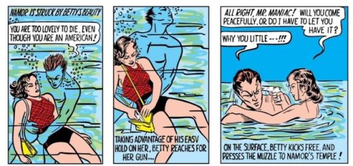 anais-ninja-bitch:namorthesubmariner:Celebrating 80 Years of Namor! Ah nothing says love at first si