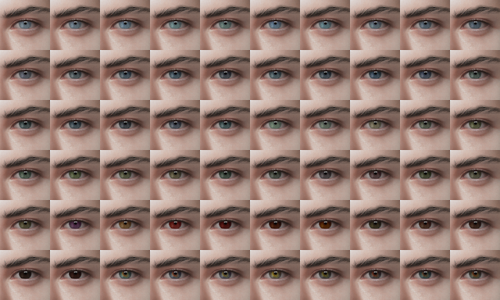 contacts #44 \ dl  \ credits: @tractusopticus​  ♡ info:  60 custom colors \ all gende