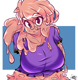 stungun44:  Well you guys asked for it. My Slimegirl OC. Her name’s Trish