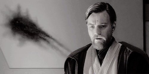 palindroned:Obi-Wan, staring, wished that he had the strength to rip his eyes out of his head. But, 