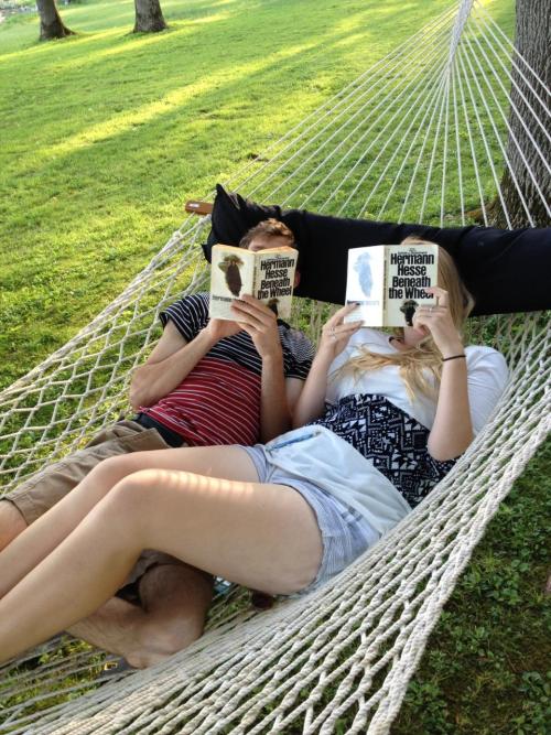 flowsweetlywoodnote:  hermannhesse:  No better bonding than sharing some Hesse. P.S. thank you, tumb