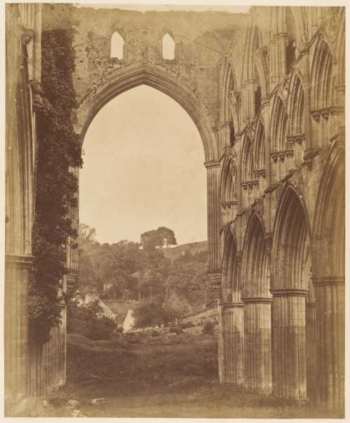 met-photos: Rivaulx Abbey. Interior of the Choir by Joseph Cundall, The Met’s Photography Depa