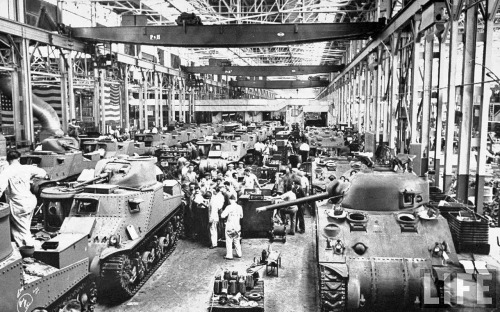 Fun History Fact,During World War II the entire US auto industry was devoted entirely to war product