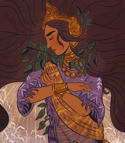 littlestpersimmon:In Philippine Mythology, Lakapati was the kind-hearted and genderless deity of fer