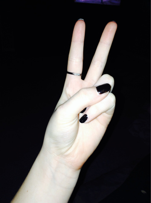 rain-of-lies:  deterring:  p e a c e on We Heart It.  ☾ welcome to my fucking