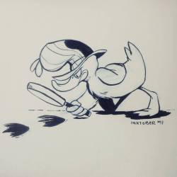 samfilstrup:  Inktober #10 #inktober2015 #inktober #samfilstrup #tigerhawk01 #ducktective #duck #gravityfalls #bill #steve #penandink #ink #detective #sherlock 