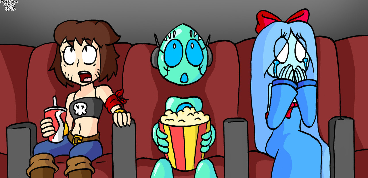 Yuko, Andromeda, and Abby’s reactions to Avengers: Infinity War. 