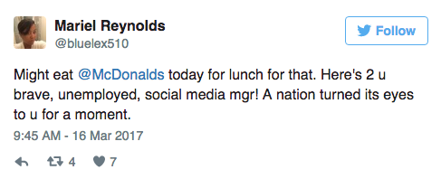 papatulus:buzzfeed:McDonald’s Just Called Trump “A Disgusting Excuse Of A President” On TwitterThe t
