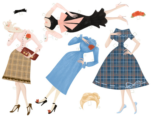 Miss Librarian paperdolls.