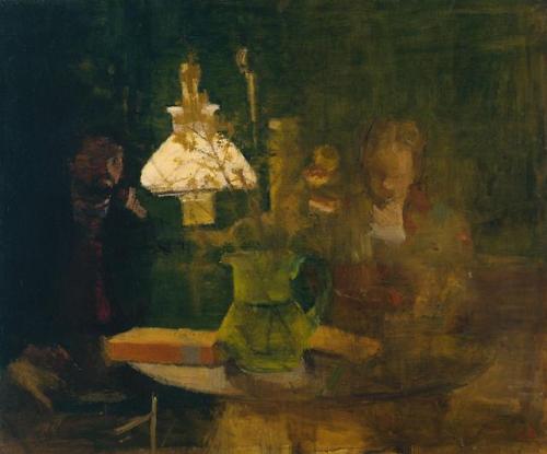 Lamplight   -   Victor Pasmore 1941British,  1908–1998Oil on canvas , 63.5 x 76.2 cm 