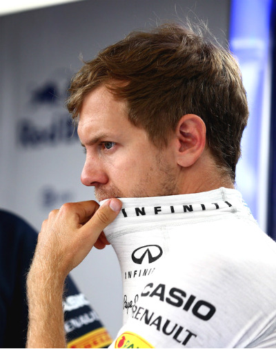 chasingpegasus:Sebastian Vettel caring for his beard in Monaco.