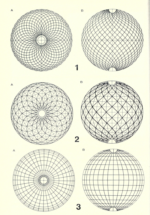 nemfrog:  “Geometric representation of various levels of receptaculitid surfaces.” Surficial pattern of receptaculitids. 1969.Internet Archive