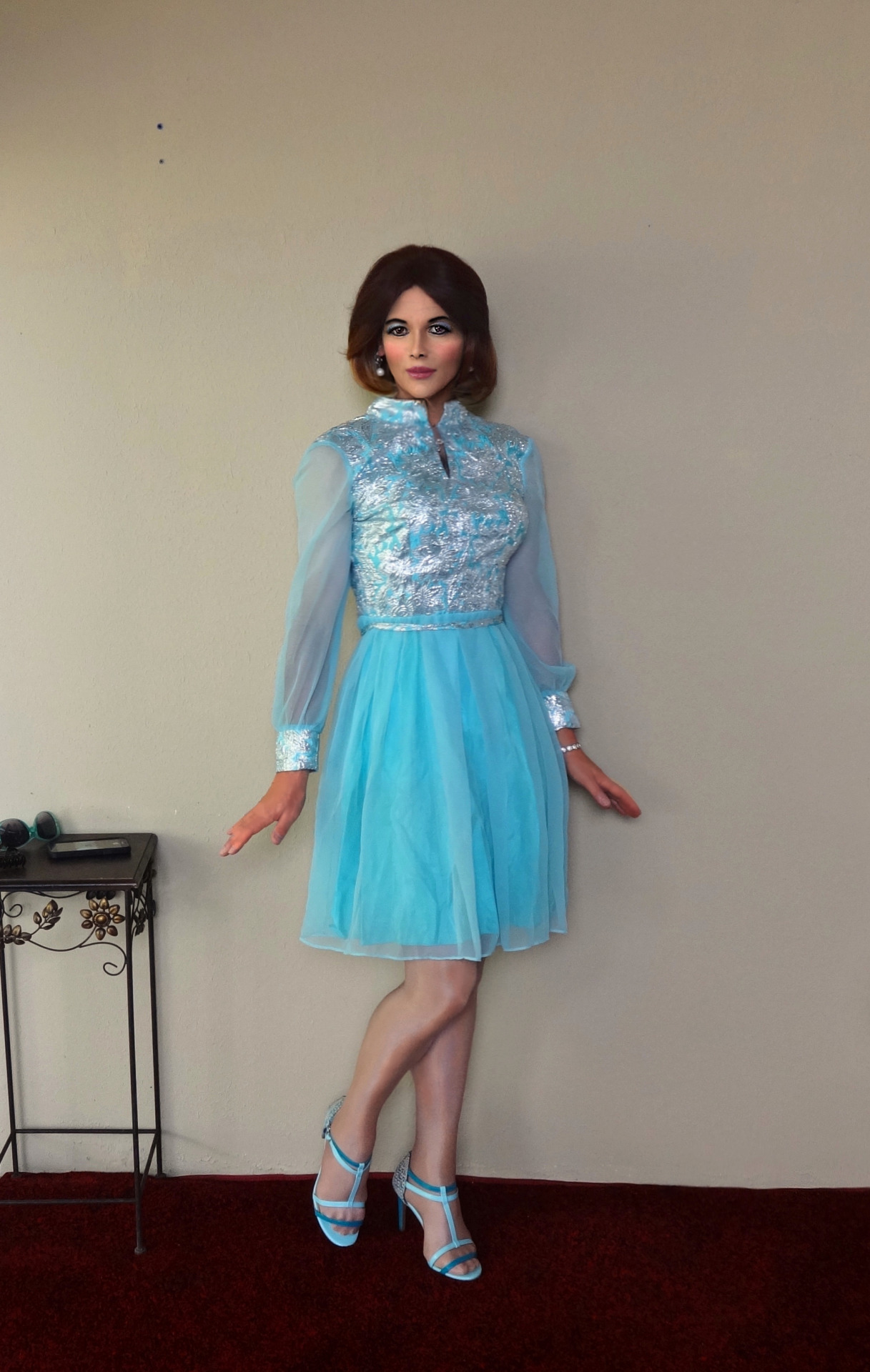 onlymonica:  This is a pretty rare vintage party dress from the 1960s, featured in