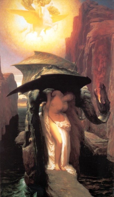 pre-raphaelisme: Perseus and Andromeda by Frederic Lord Leighton, 1891.