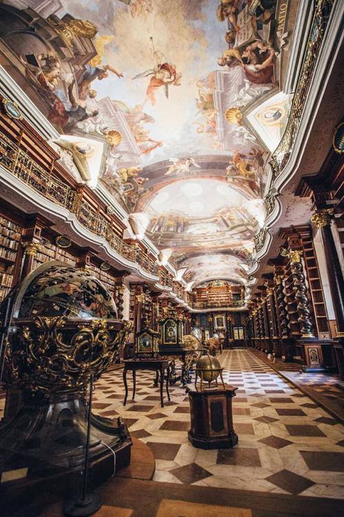 steampunktendencies:The Klementinum, Prague, Czech Republic. The World’s Most Beautiful Librar