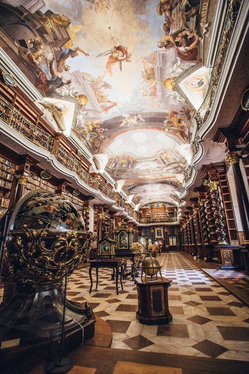 steampunktendencies:The Klementinum, Prague, Czech Republic. The World’s Most Beautiful Librar