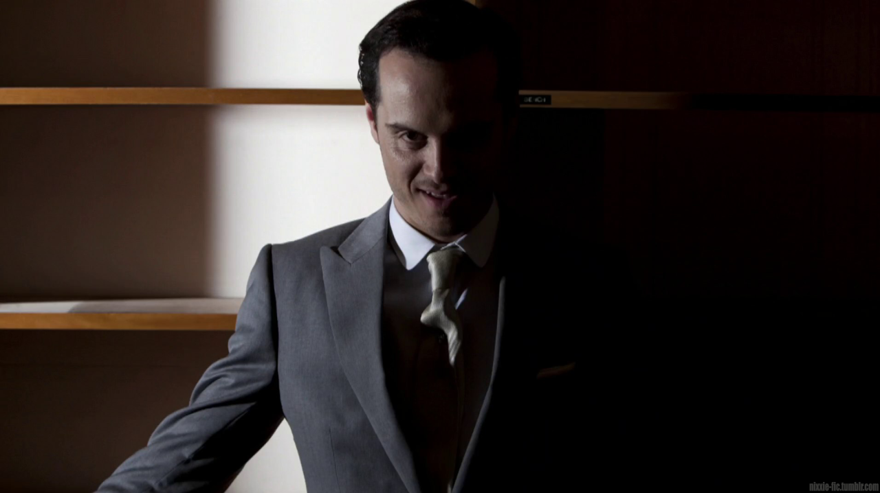 nixxie-fic:  Oh My Good Lord! *fans self* Promo Pictures - Andrew Scott as Jim Moriarty