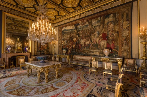 grandestates101:Chateau de Fontainebleau, Grand Salon Of Anne Of Austria.