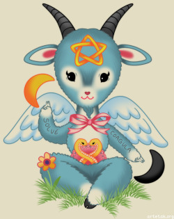artagainstsociety:    Baby’s First Baphomet
