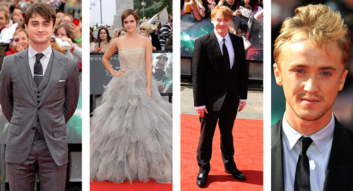 potribugods:10 Years Of Harry Potter Premieres(x)thank god somebody started picking out your clothes