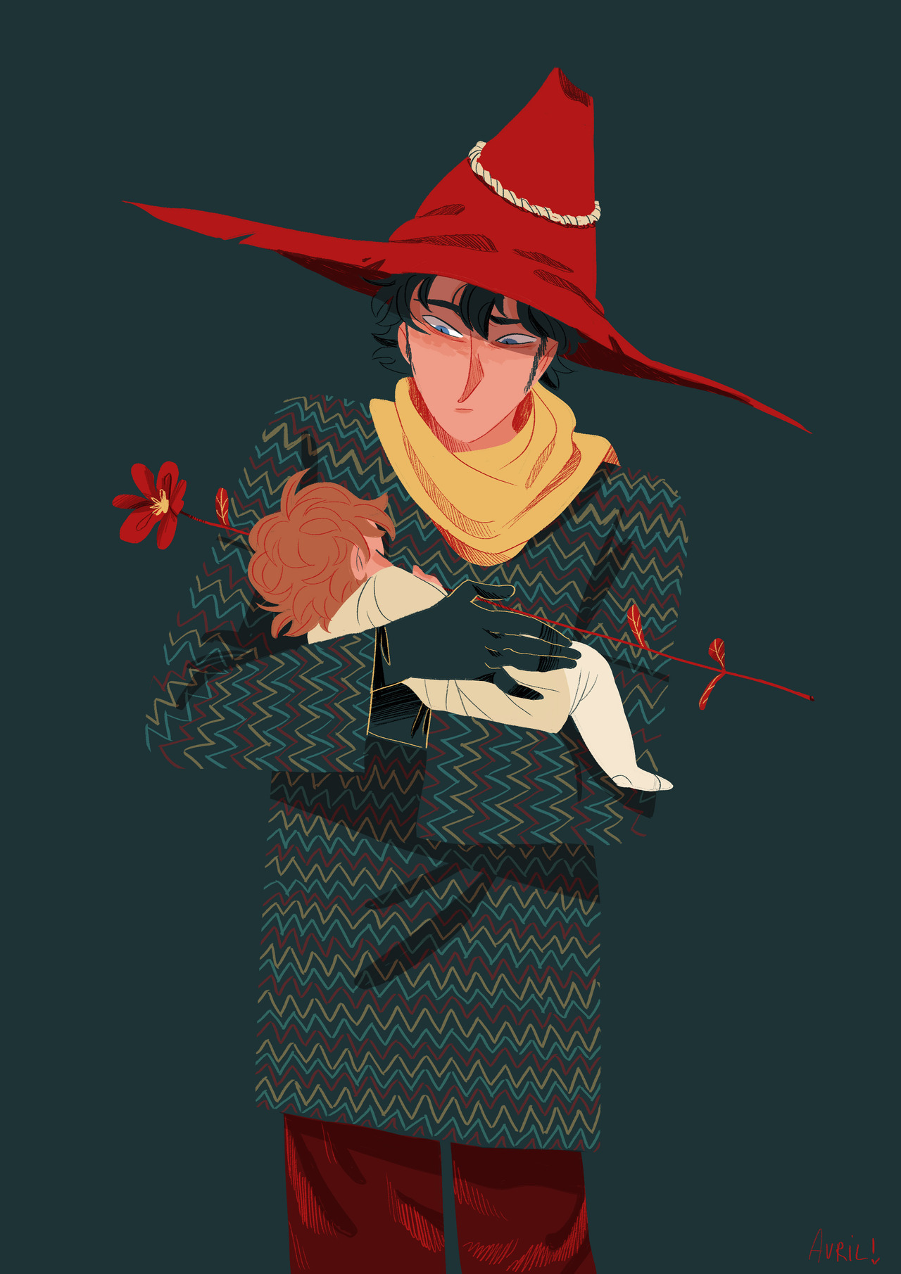 avril-circus:The Joxter and his flower &lt;3
