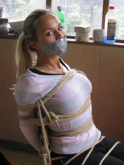 thexpaul2: Marki chair-tied & tape gagged