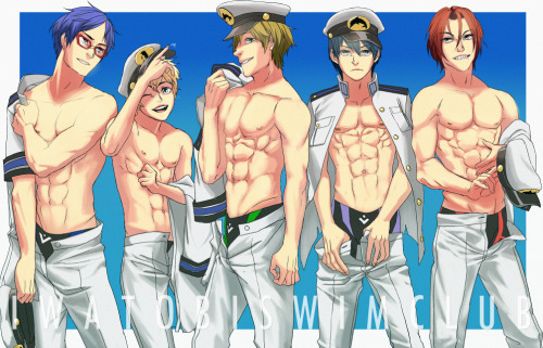 making a mad dash to finish up prints for AX! iwatobi nipple club