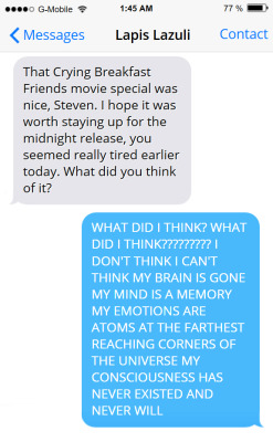 Night Blogger Steven Sometimes Gets A Little Bit Dramatic Over Cartoons