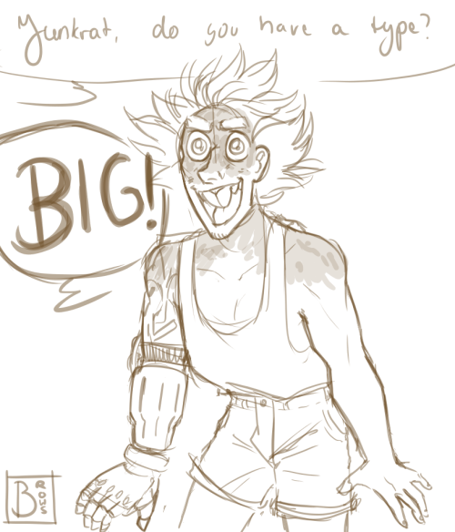 browsdraws:  did i tell y’all about my favourite junkrat ships 