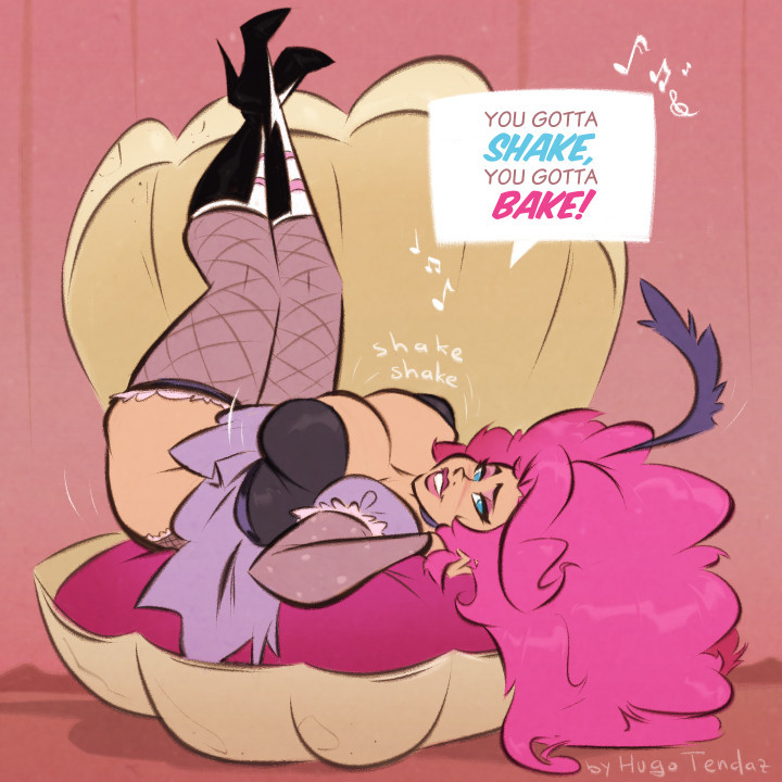 hugotendaz: Pinkie Pie - Shake n Bake - Cartoon PinUp Sketch Commission Shake, shake,