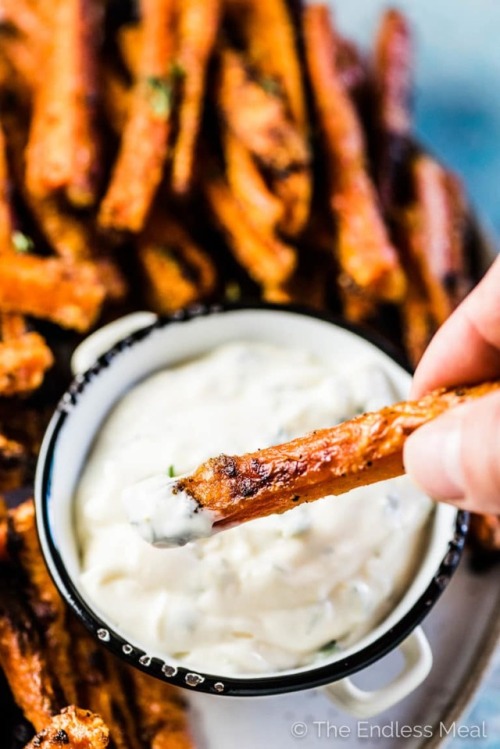 foodffs: CRISPY GARLIC HERB CARROT FRIES Follow for recipes Is this how you roll?