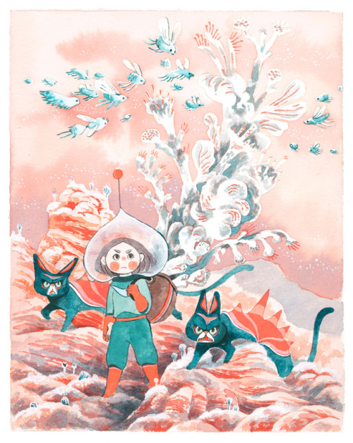 My Two Pieces For The FLORA & FAUNA 3: INTO THE WOODS Show At Nucleus Gallery :)Im Very Pleased To Be
