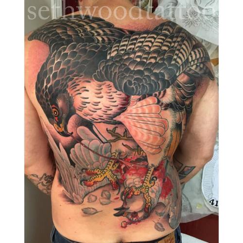 sethwoodtattoo:Dan’s finished back @templetattoo13 (at Temple Tattoo)