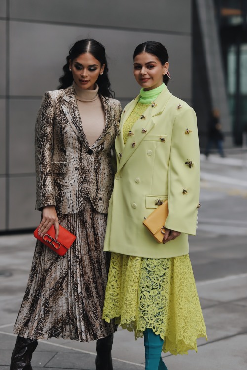 Pia Wurtzbach and Janine Gutierrez, NYFW