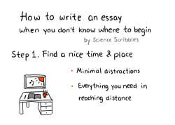 sciencescribbles:  Ten steps to writing an essay //Science Scribbles