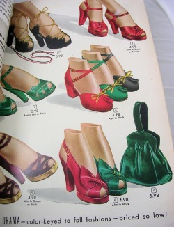 50ftwoman:  Shoe Lust, 1948-19491940’s shoes where the greatest! 