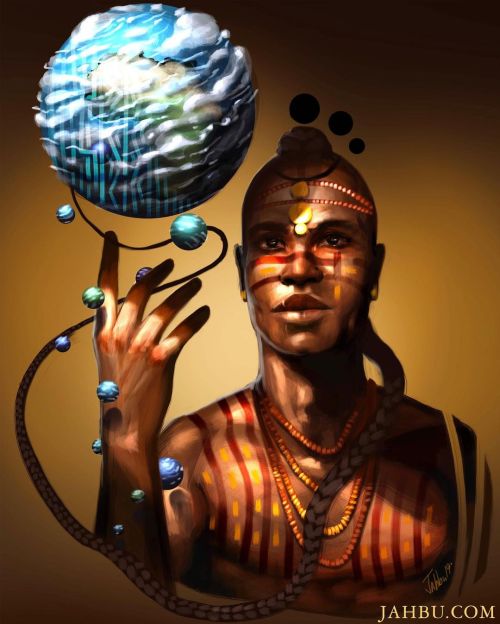The World is yours. #africanart #africanlove #loveblack #soulart #blackillustration #africa 