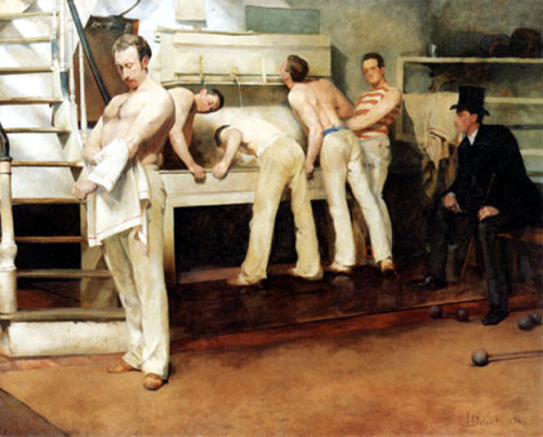 ofinteresttosome:In the Gym by Joseph Diericks, 1884.