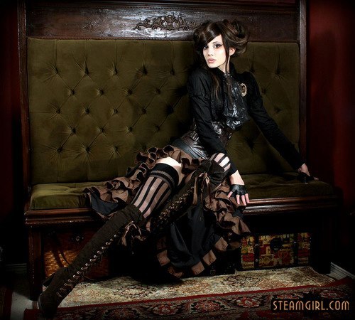 sakafai:  The sexiest A.Nomaly. Steampunk style. Nice and beautiful gril. Makeup,