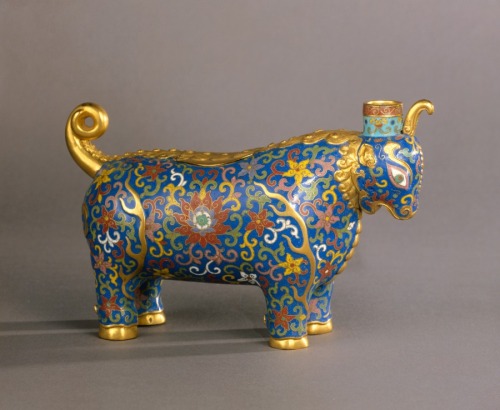 cma-chinese-art:Container in the Form of a Unicorn, 1736-1795, Cleveland Museum of Art: Chinese ArtS