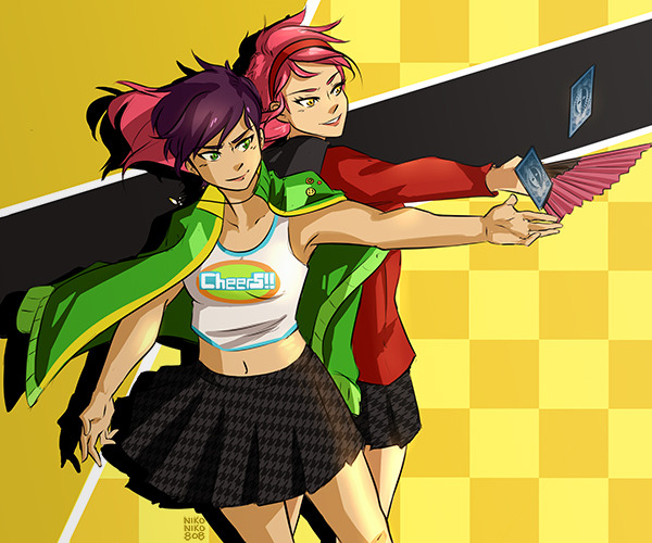 nikoniko808: Dani and Nadia cosplaying as Chie and Yukiko from P4! patreon | twitter