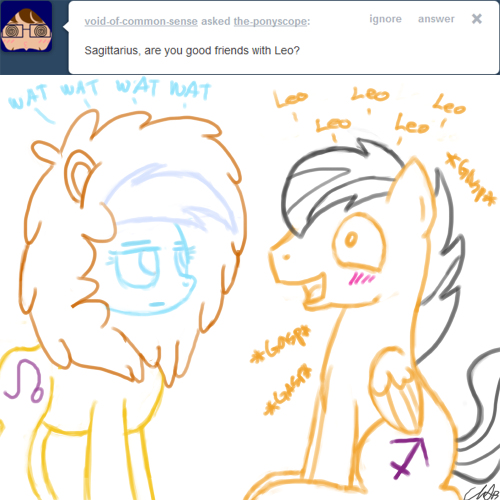 the-ponyscope:  “I guess I am!”~ Sagi  Daww X3