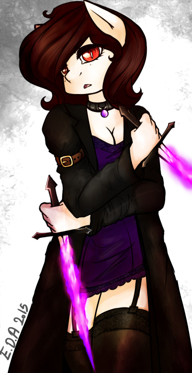 ask-goldenpen: deadlionofinsanity:  what about… Penny vs. Lissette? e3e hm…  Penny belongs to @harmonscorner Lissette and art is mine   yes. B) 