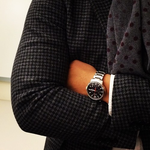 gqfashion:  #GQOfficeStyle: Digital Director @EJSamson flexes some wrist action from @Coach. - @nately 