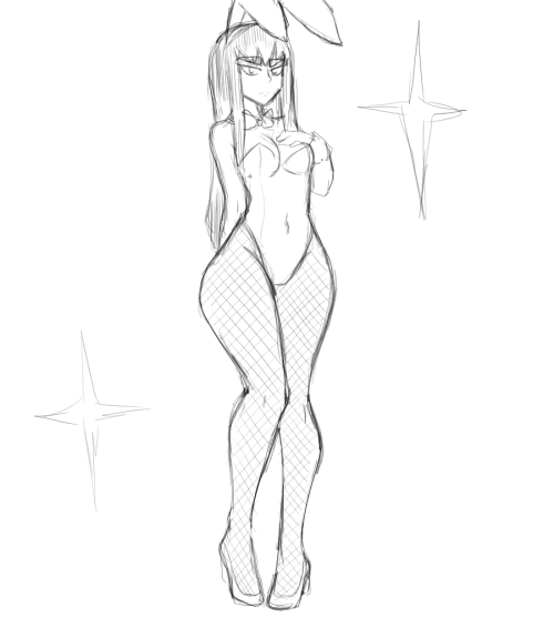 Porn photo zeromomentaii:    Sketched some Bunny Girl