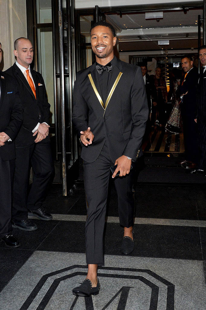 jukadiie:  soph-okonedo:    Michael B Jordan leaves from The Mark Hotel for the 2016