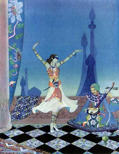 Ali Baba: Morgiana danced with much grace. Virginia Frances Sterrett. From Arabian Nights. 